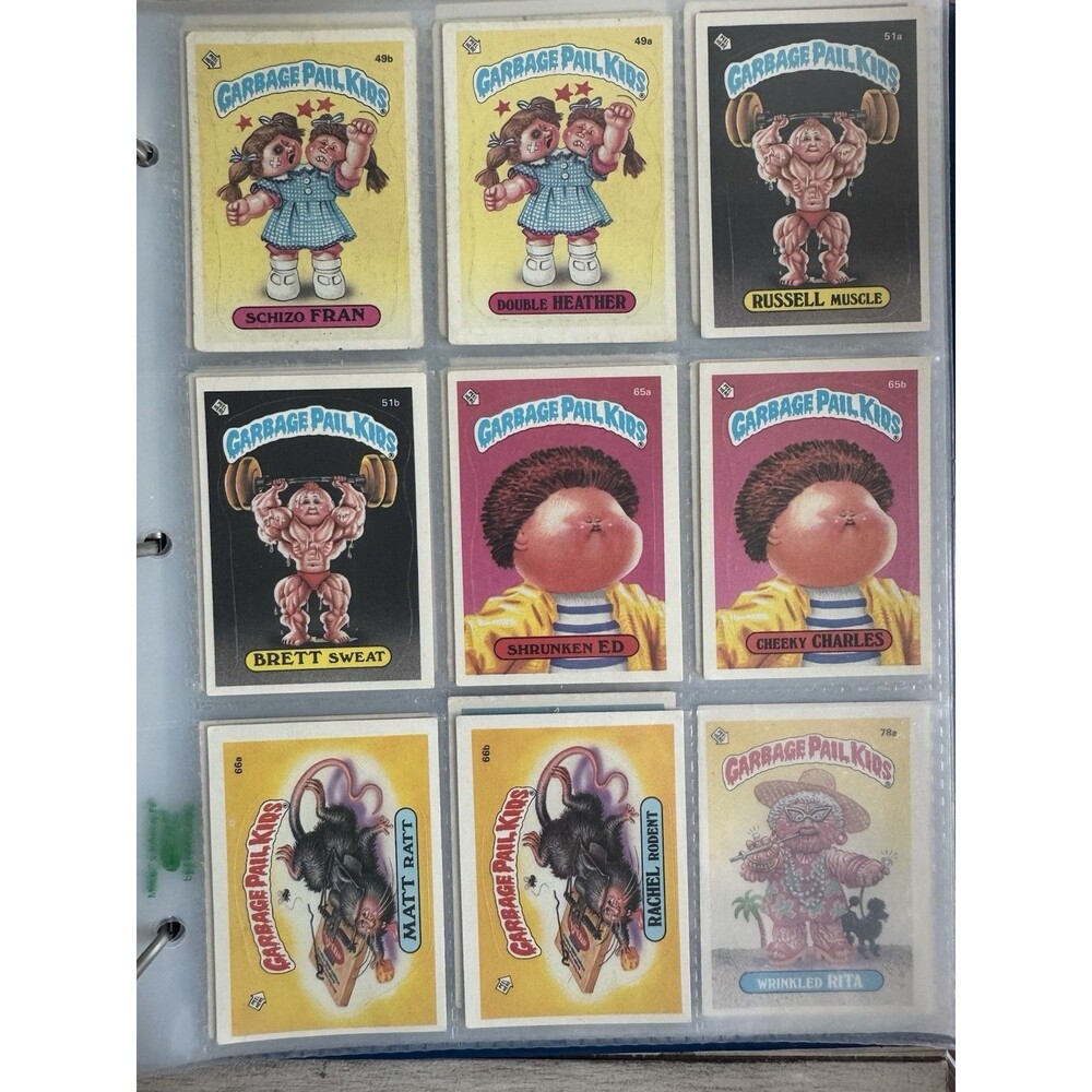 Lot 1985-1986 GPK Garbage Pail Kids Series Set Collectors 300+ Cards Topps